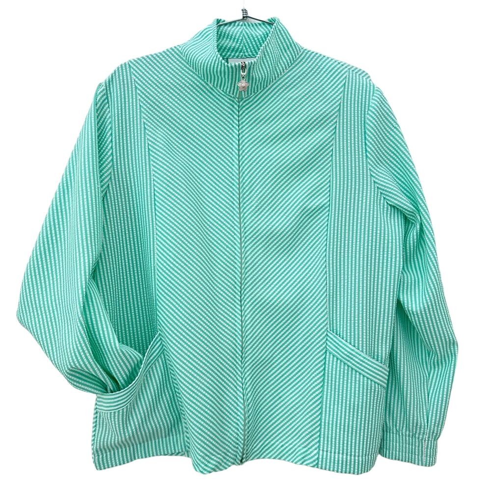 Vintage lightweight seersucker jacket